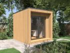 Modernes Gartenhaus Heimbüro Büro Gartenbüro 3x3m